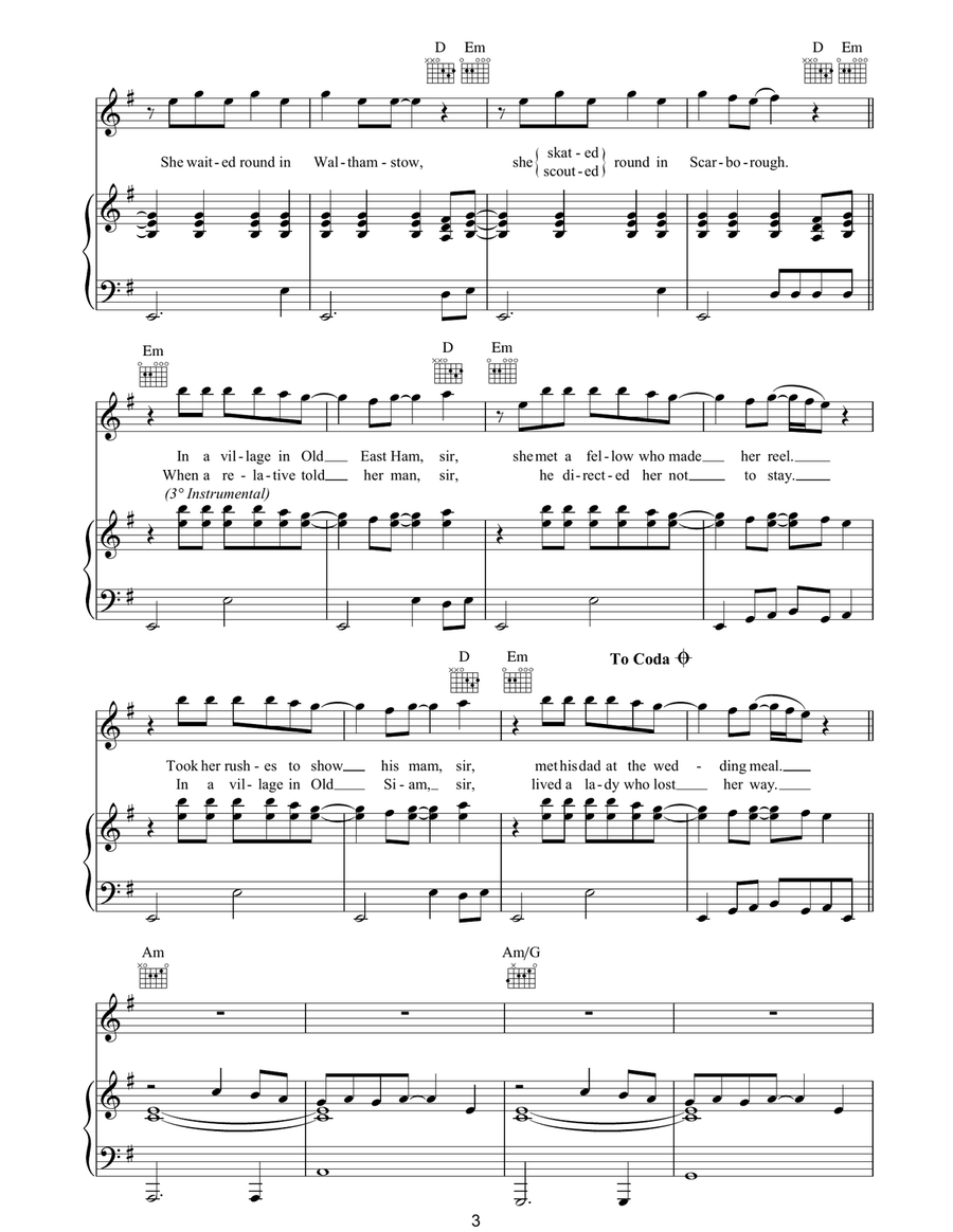 Old Siam, Sir Acoustic Guitar scores gallery preview page 3