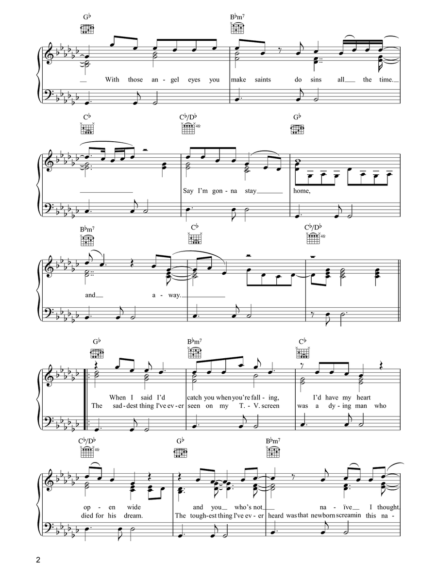 Angel Eyes (Home And Away) Acoustic Guitar scores gallery preview page 2