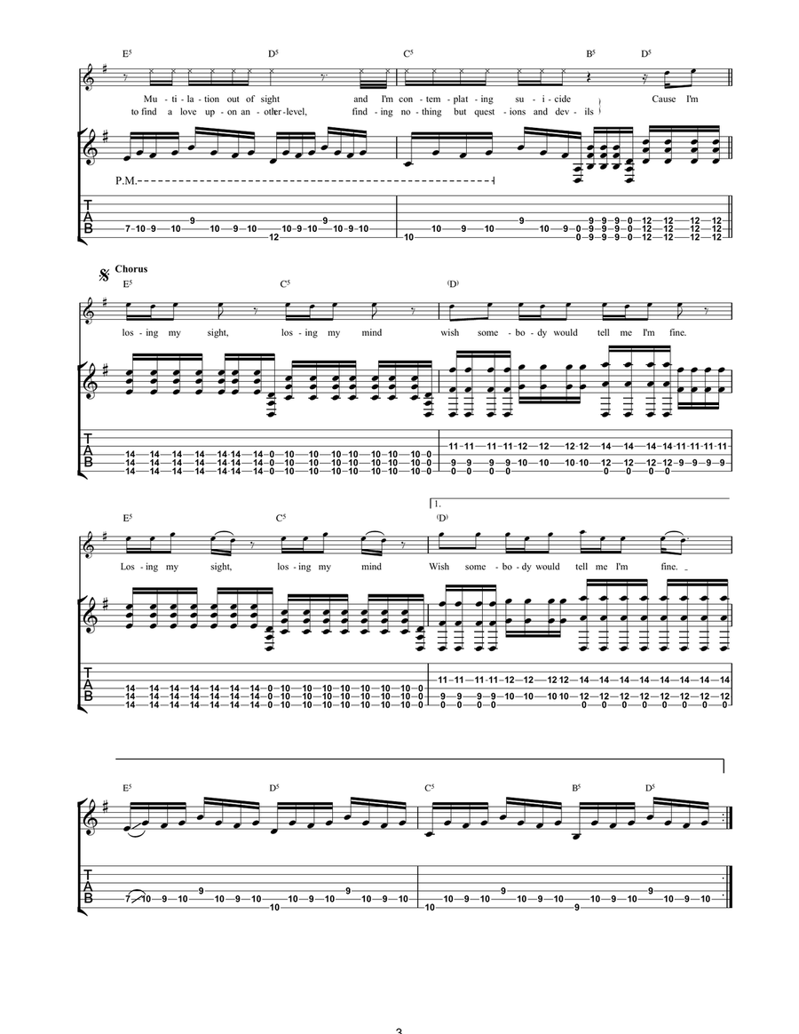 Last Resort Last Resort Electric Guitar scores gallery preview page 3