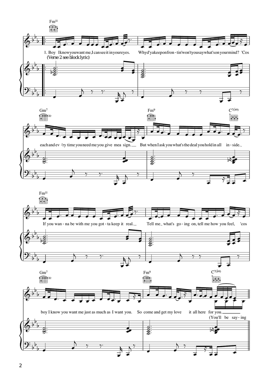 No, No, No Part 1 Acoustic Guitar scores gallery preview page 2