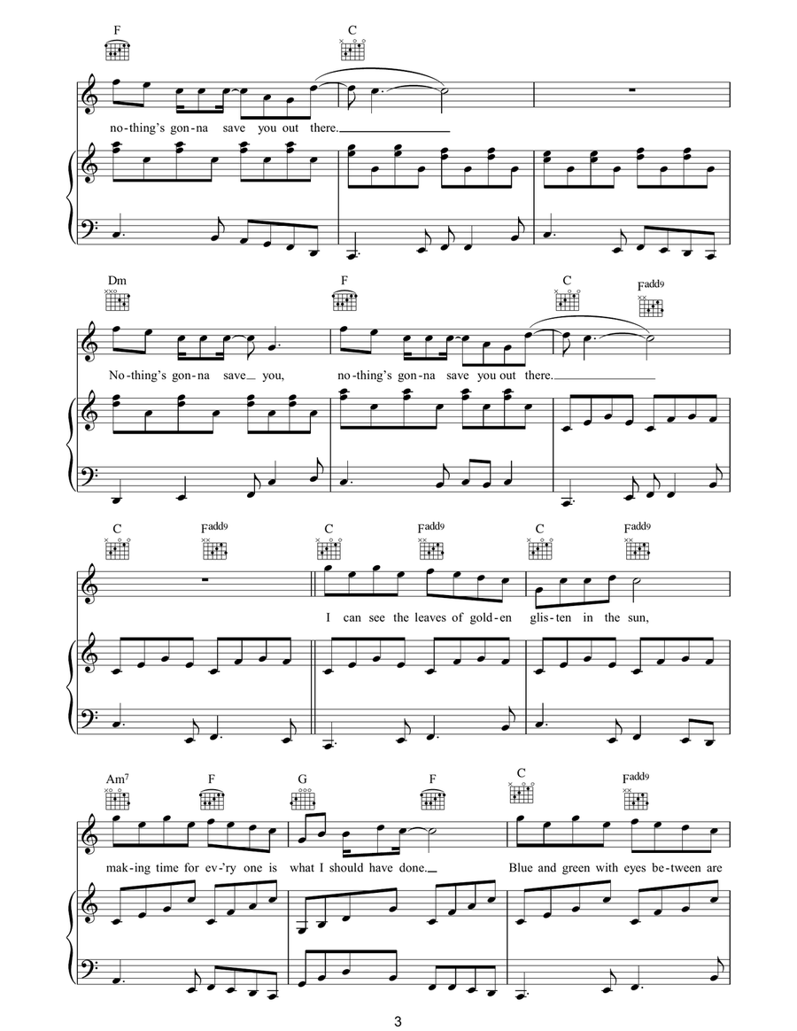 Homesick Homesick Piano, Vocal, Guitar scores gallery preview page 3