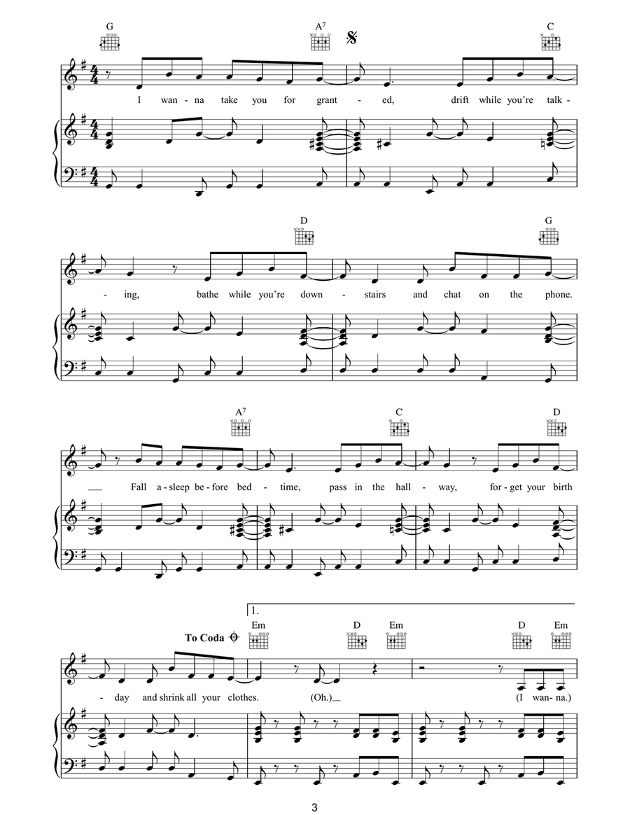 Humdrum Humdrum Piano, Vocal, Guitar scores gallery preview page 3