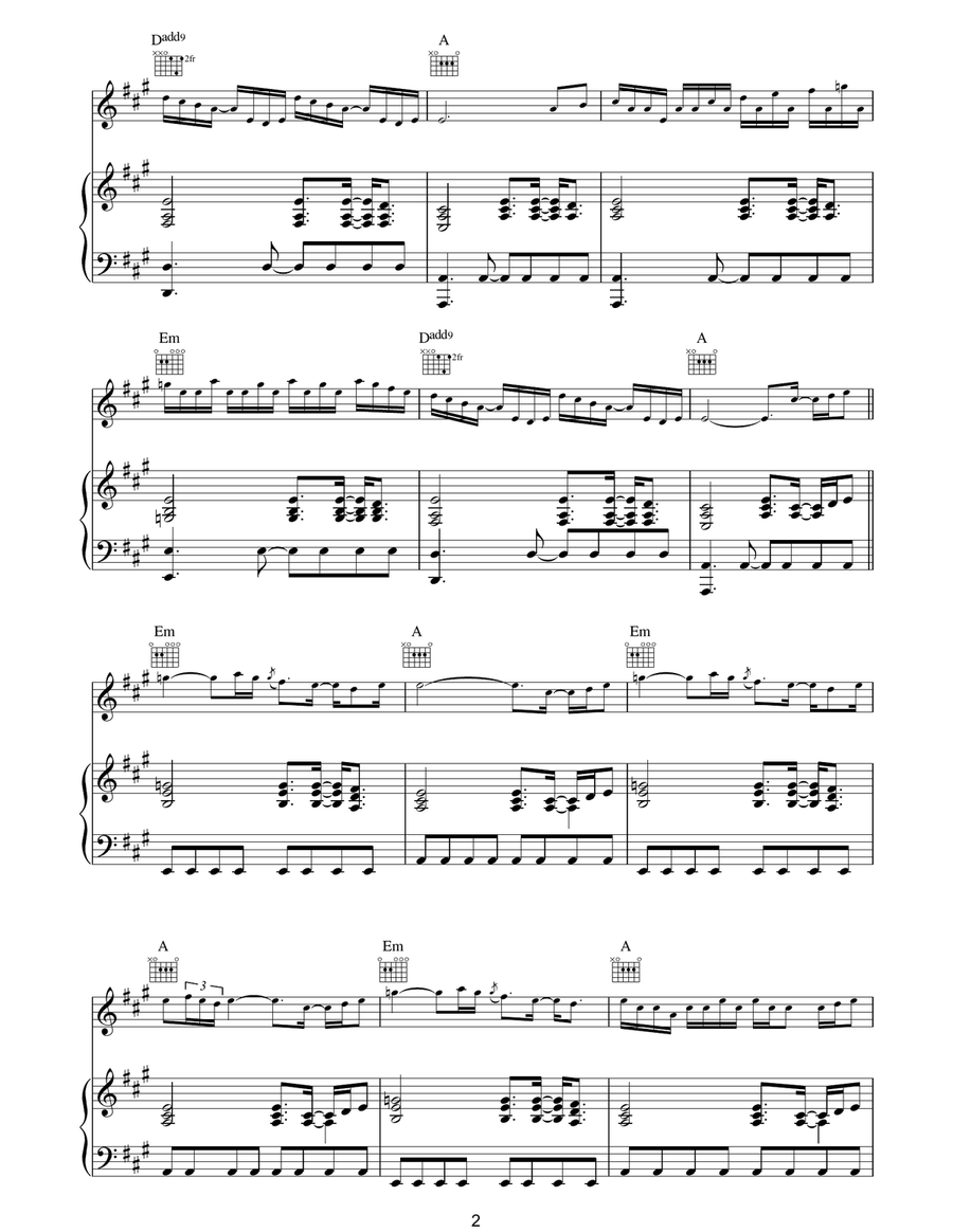 Silver Strand Silver Strand Piano, Vocal, Guitar scores gallery preview page 2