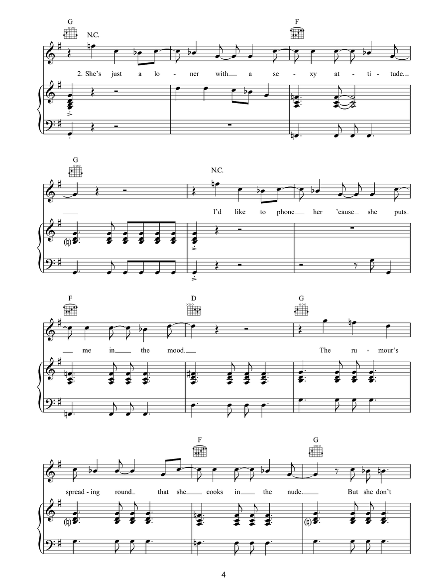 Five Colours In Her Hair Five Colours In Her Hair Piano, Vocal, Guitar scores gallery preview page 4
