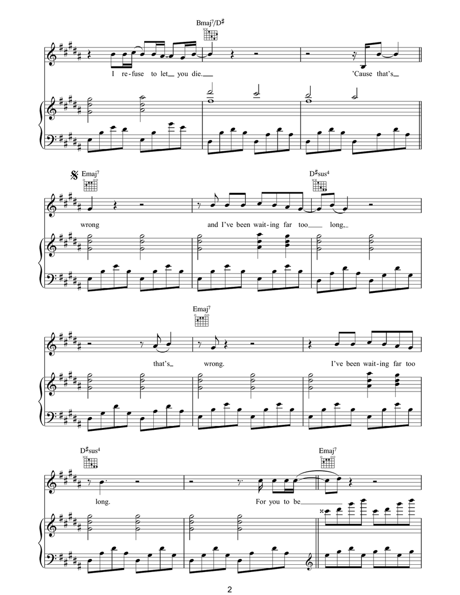 Centrefolds Centrefolds Piano, Vocal, Guitar scores gallery preview page 2