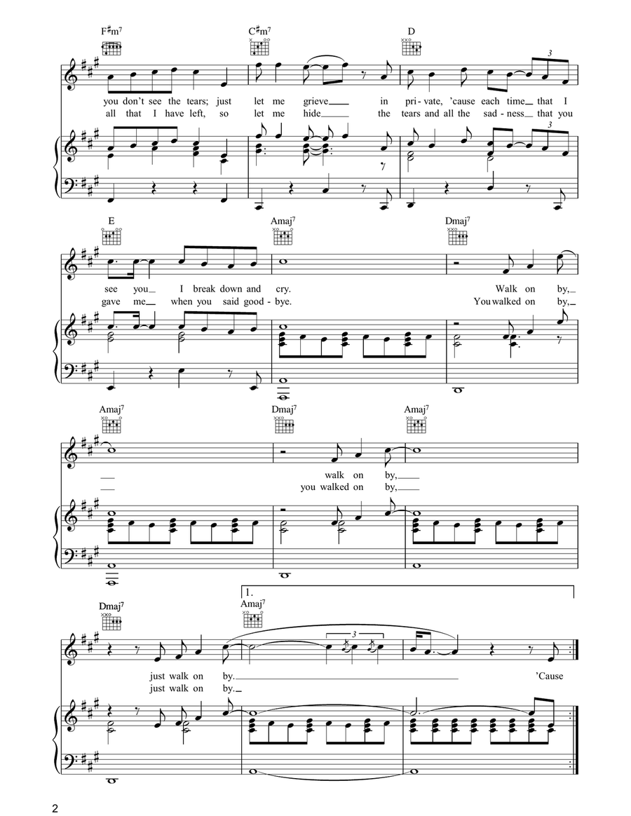 Walk On By Walk On By Acoustic Guitar scores gallery preview page 2
