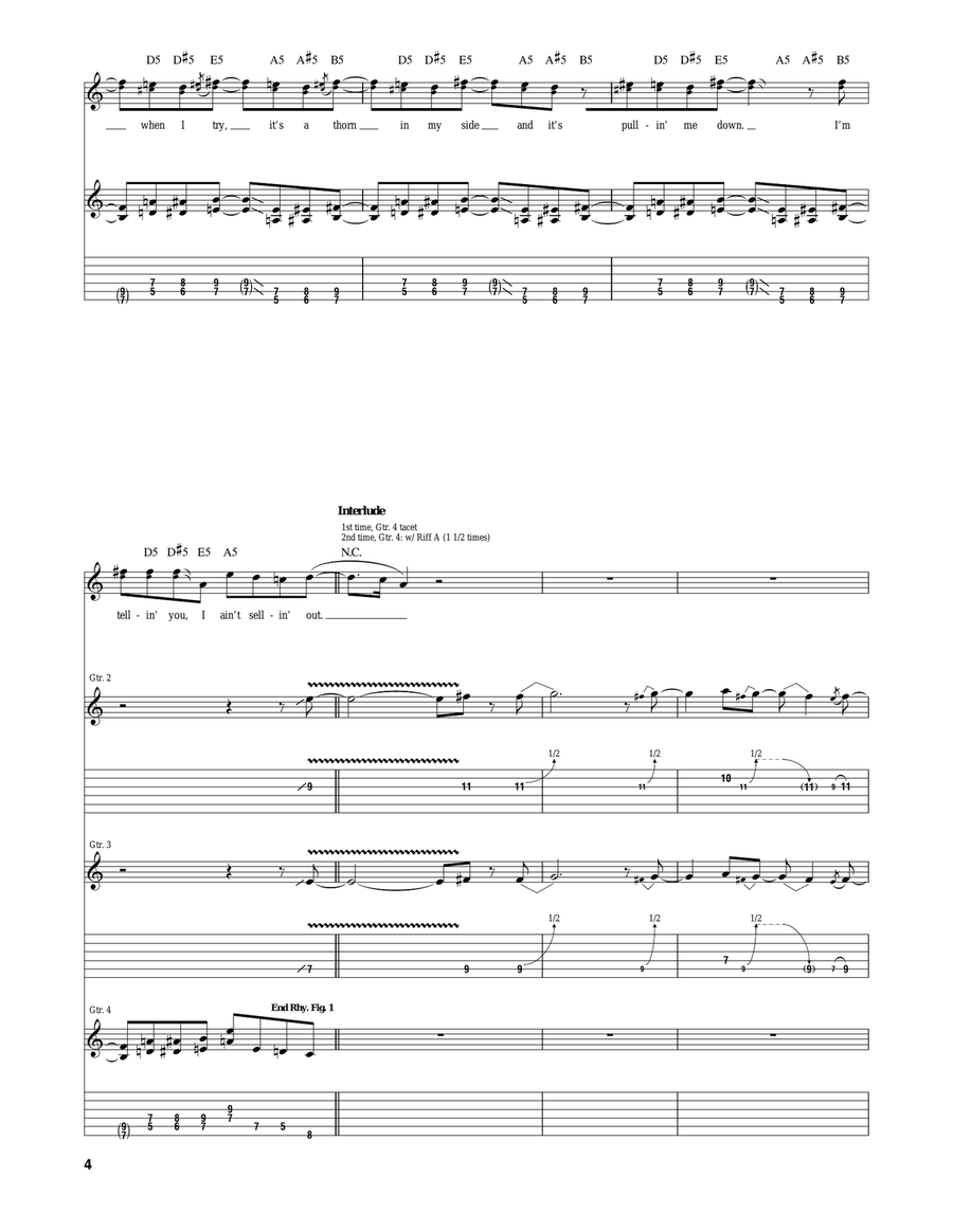 Ain't Selling Out Ain't Selling Out Acoustic Guitar scores gallery preview page 4
