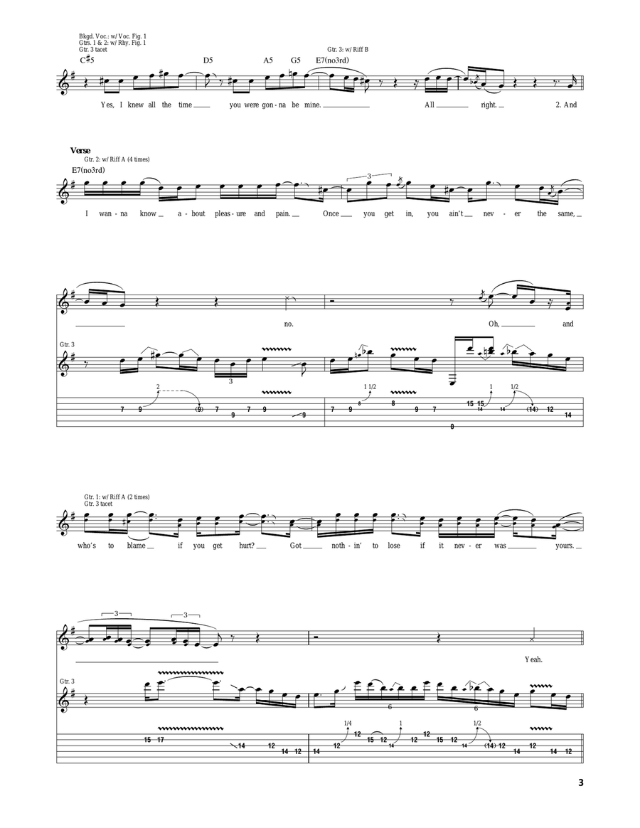 Be Mine Be Mine Acoustic Guitar scores gallery preview page 3