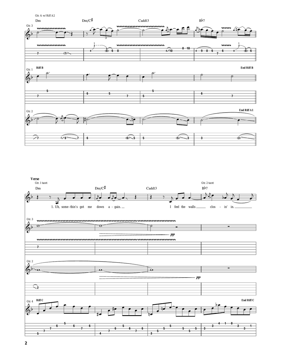 Burdens Burdens Acoustic Guitar scores gallery preview page 2