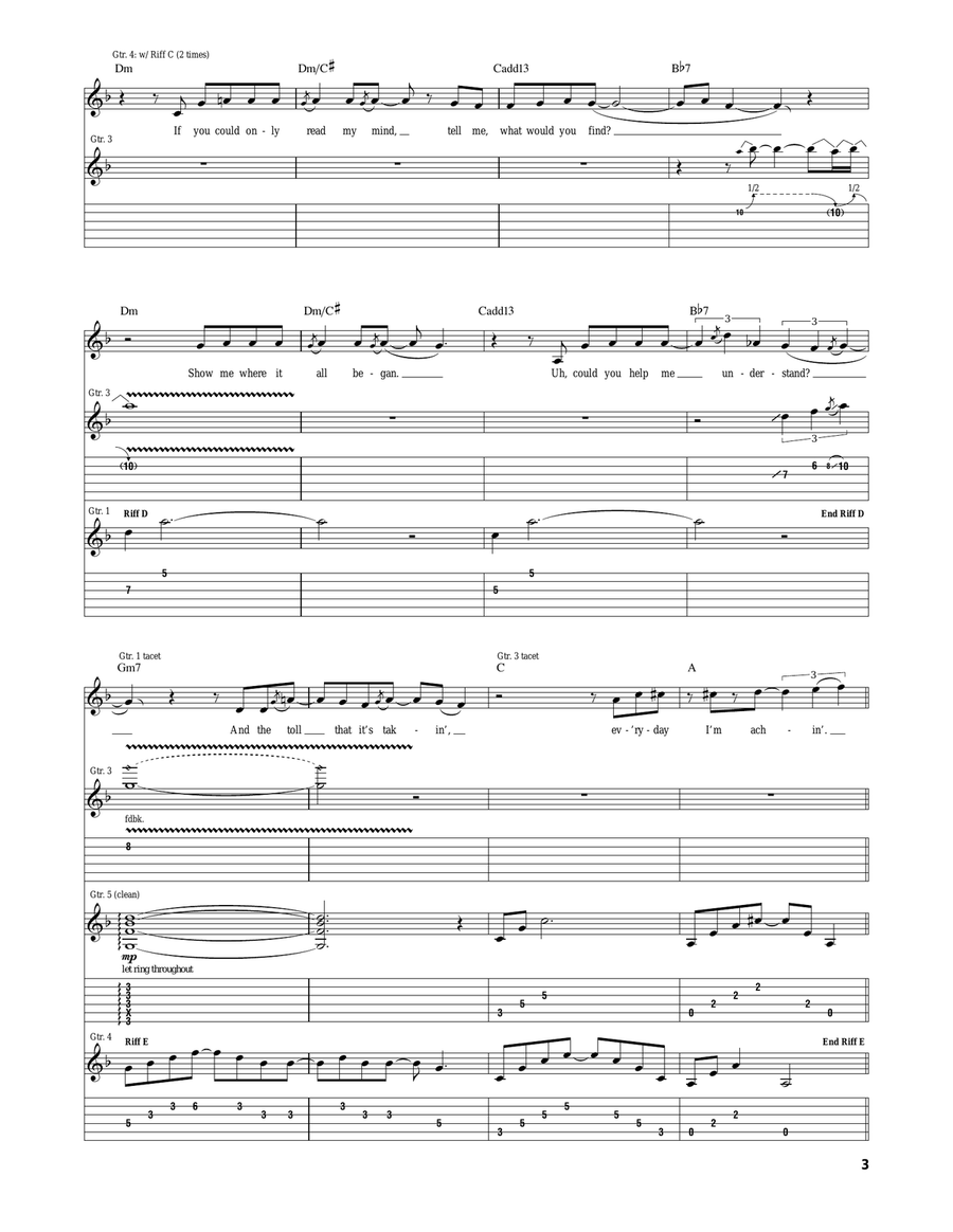 Burdens Burdens Acoustic Guitar scores gallery preview page 3