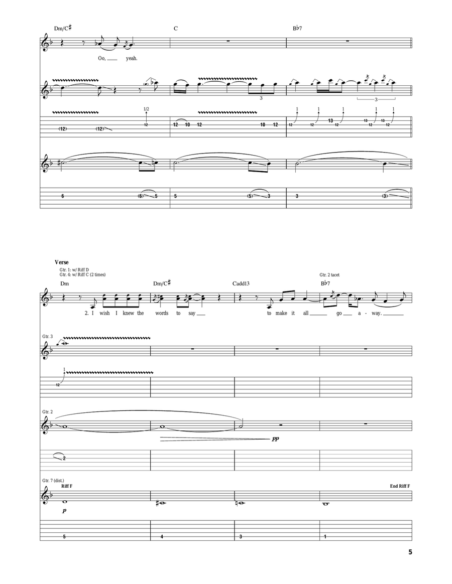Burdens Burdens Acoustic Guitar scores gallery preview page 5