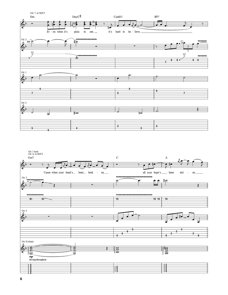 Burdens Burdens Acoustic Guitar scores gallery preview page 6