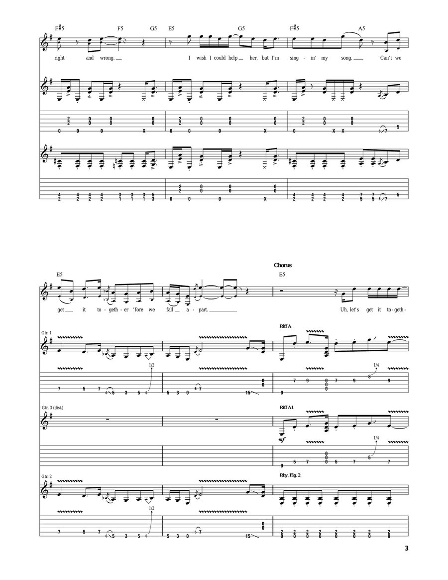 Get It Together Get It Together Acoustic Guitar scores gallery preview page 3