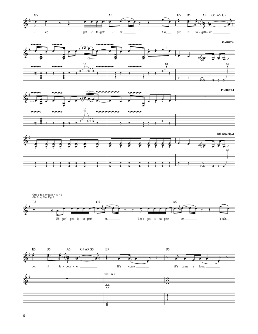 Get It Together Get It Together Acoustic Guitar scores gallery preview page 4