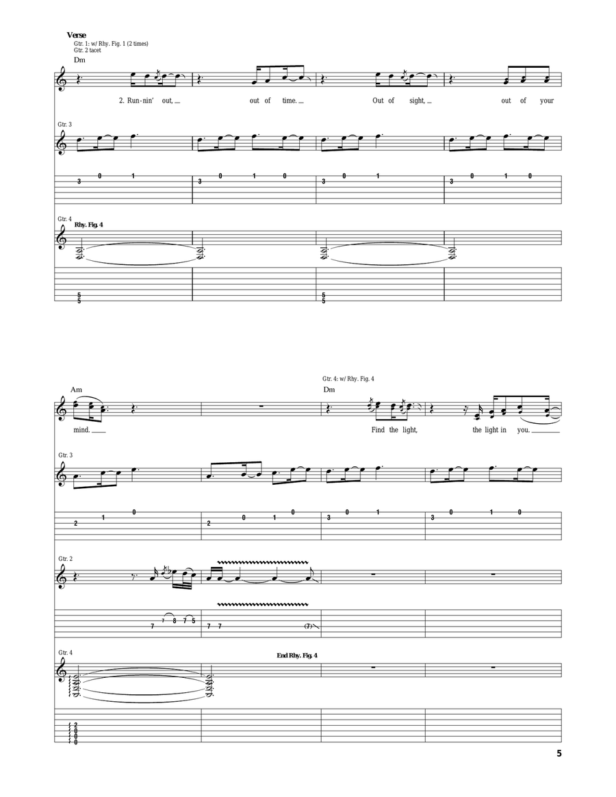 Believe Acoustic Guitar scores gallery preview page 5