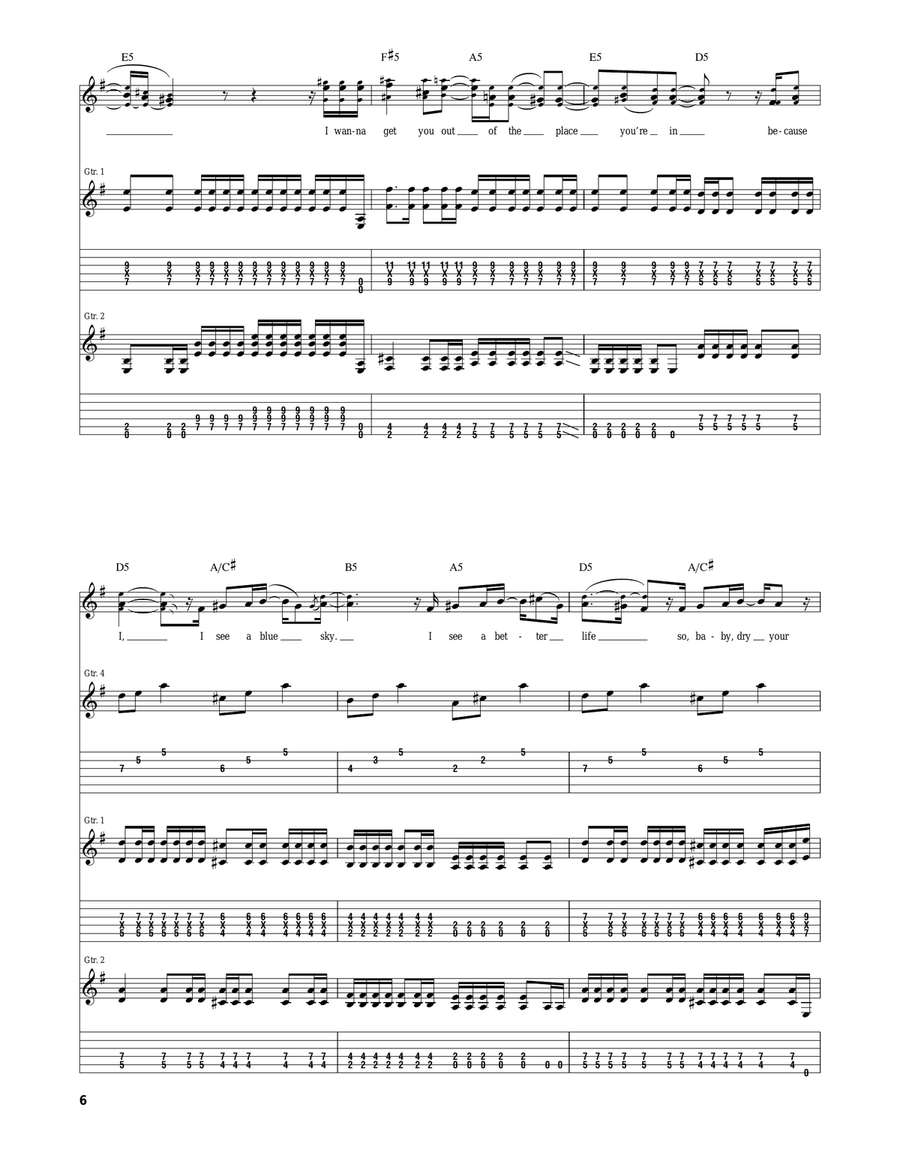 The Place You're In The Place You're In Acoustic Guitar scores gallery preview page 6