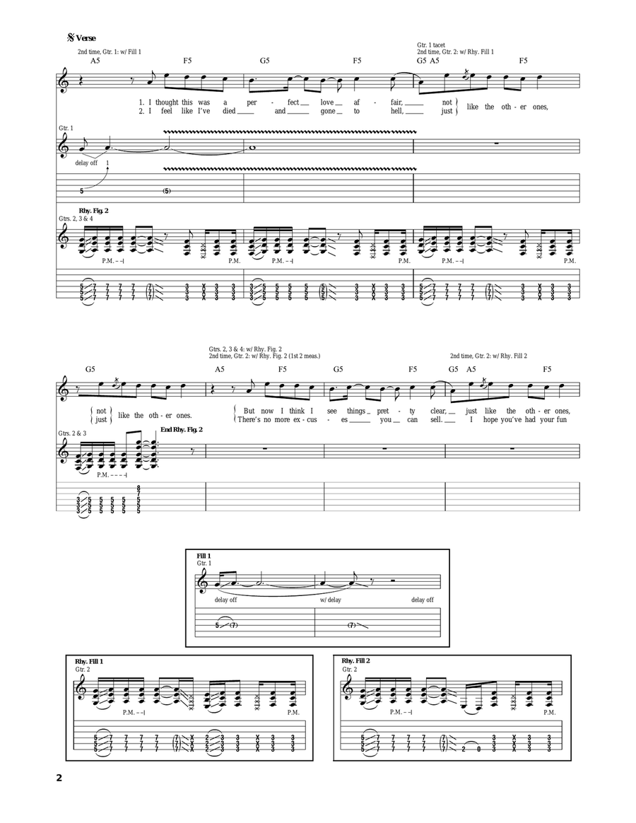 I Want You I Want You Electric Guitar scores gallery preview page 2
