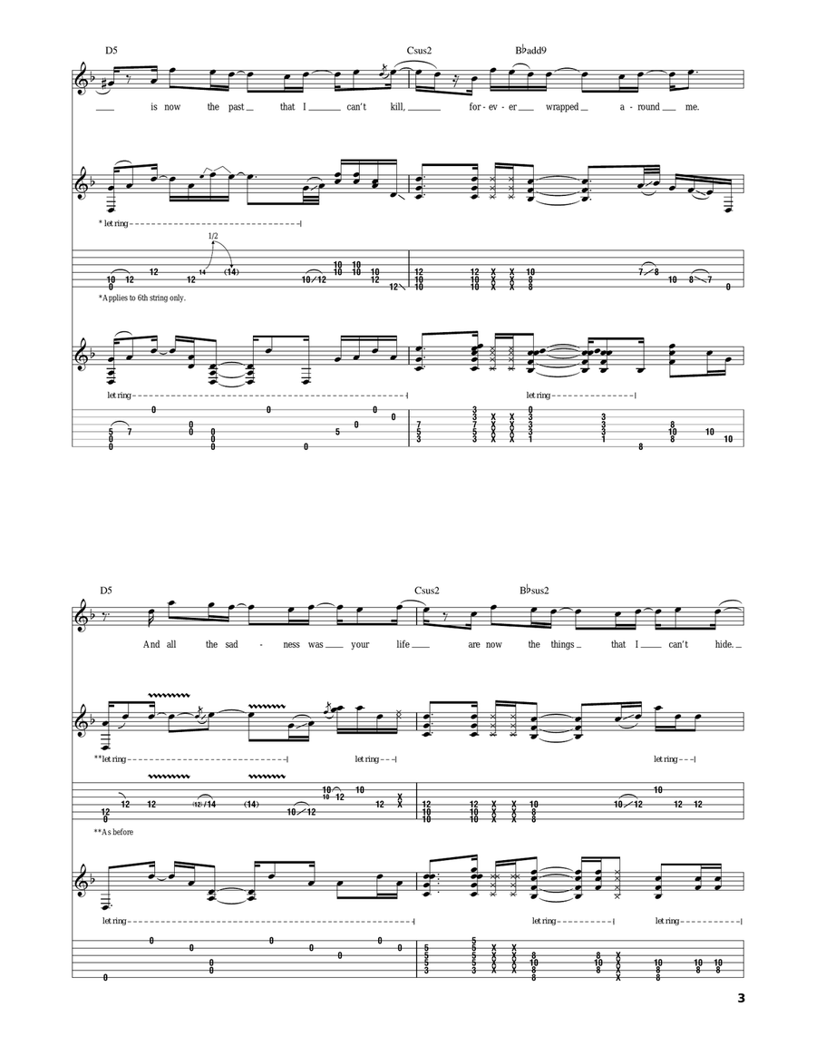 No Regrets (Vol. 2) No Regrets (Vol. 2) Electric Guitar scores gallery preview page 3