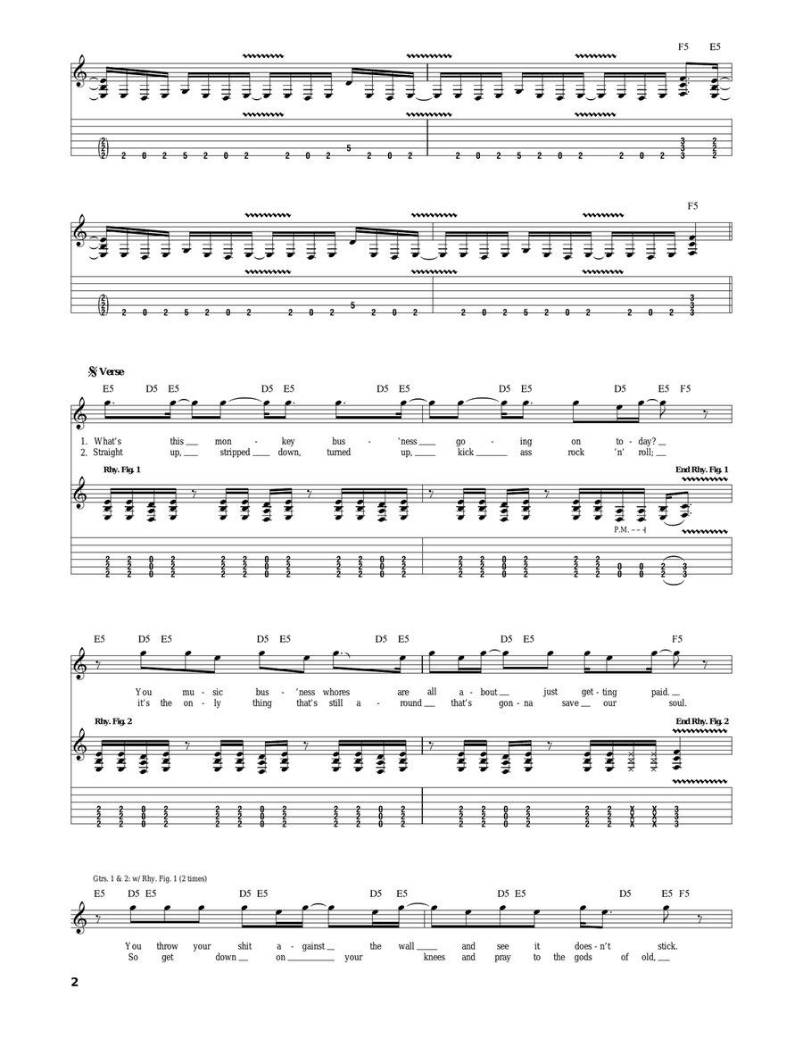 Rock & Roll Revolution Rock & Roll Revolution Electric Guitar scores gallery preview page 2