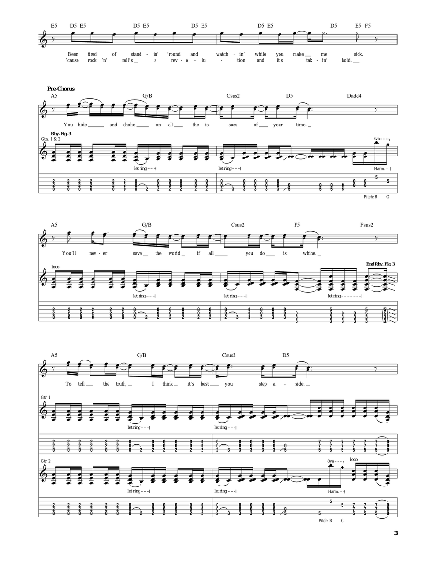 Rock & Roll Revolution Rock & Roll Revolution Electric Guitar scores gallery preview page 3
