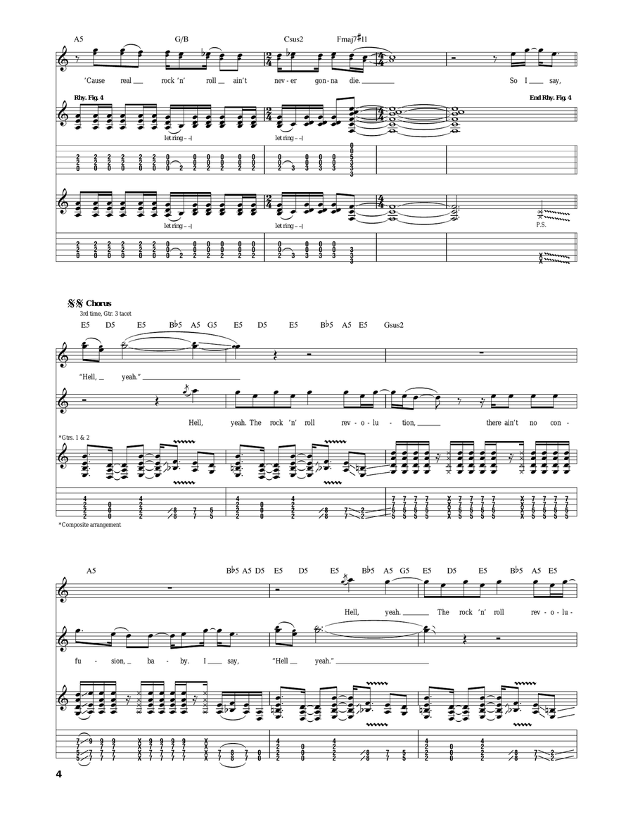 Rock & Roll Revolution Rock & Roll Revolution Electric Guitar scores gallery preview page 4