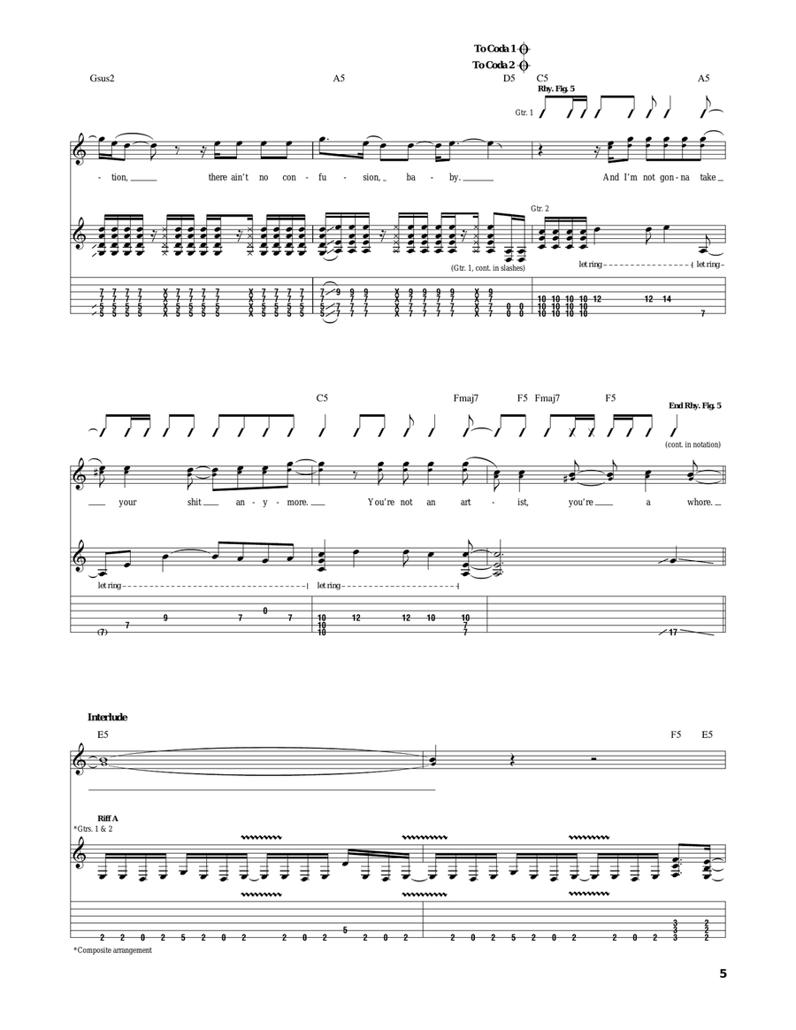 Rock & Roll Revolution Rock & Roll Revolution Electric Guitar scores gallery preview page 5