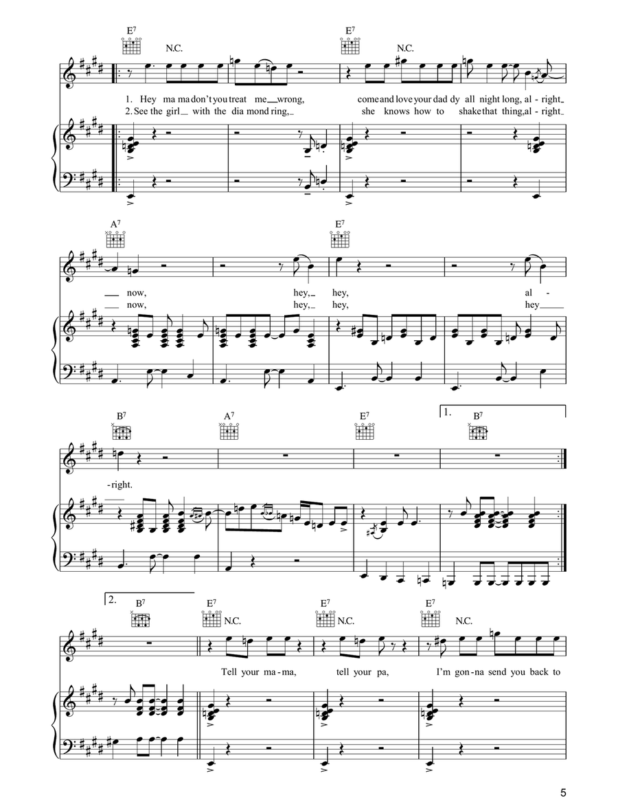 What'd I Say What'd I Say Acoustic Guitar scores gallery preview page 5