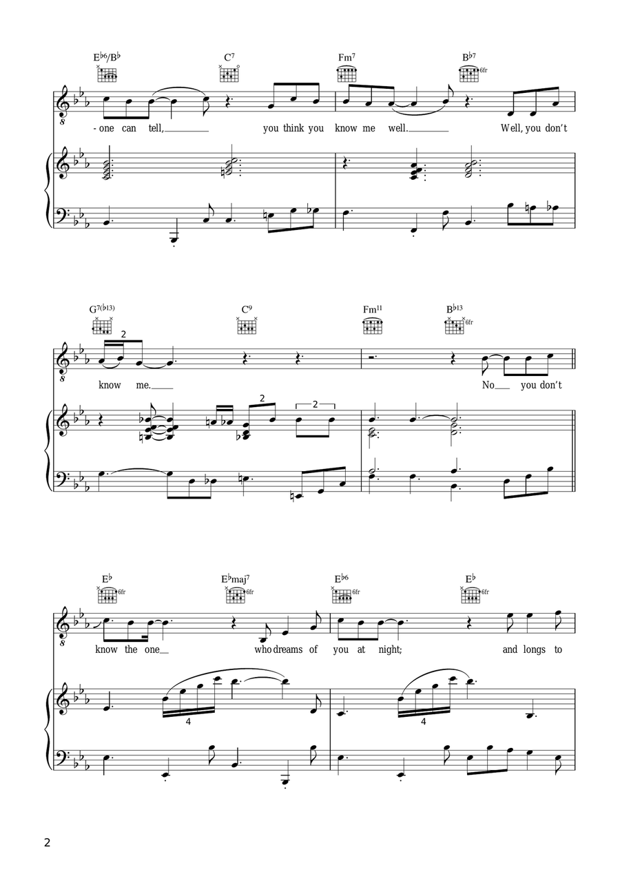 You Don't Know Me You Don't Know Me Piano, Vocal, Guitar scores gallery preview page 2