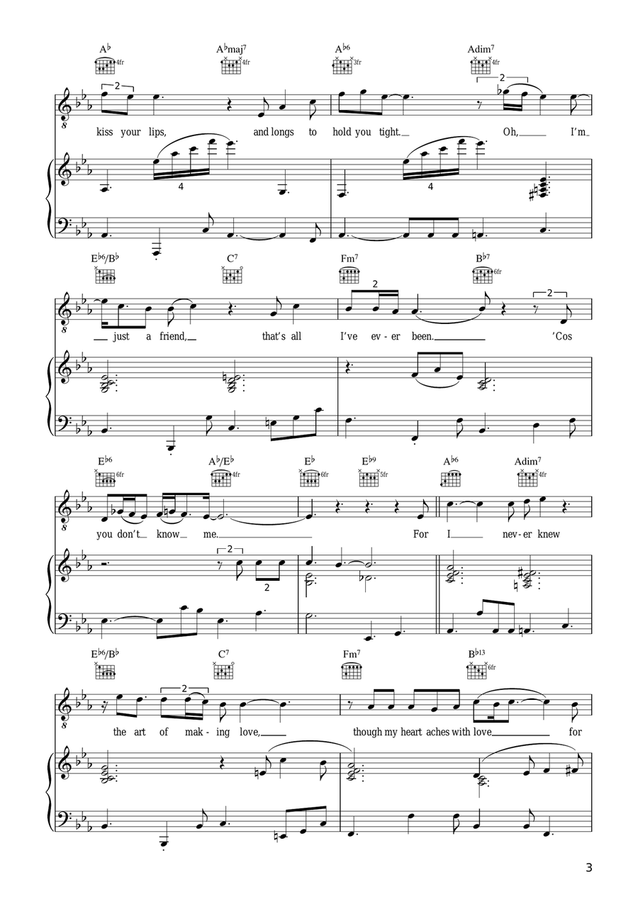 You Don't Know Me You Don't Know Me Piano, Vocal, Guitar scores gallery preview page 3