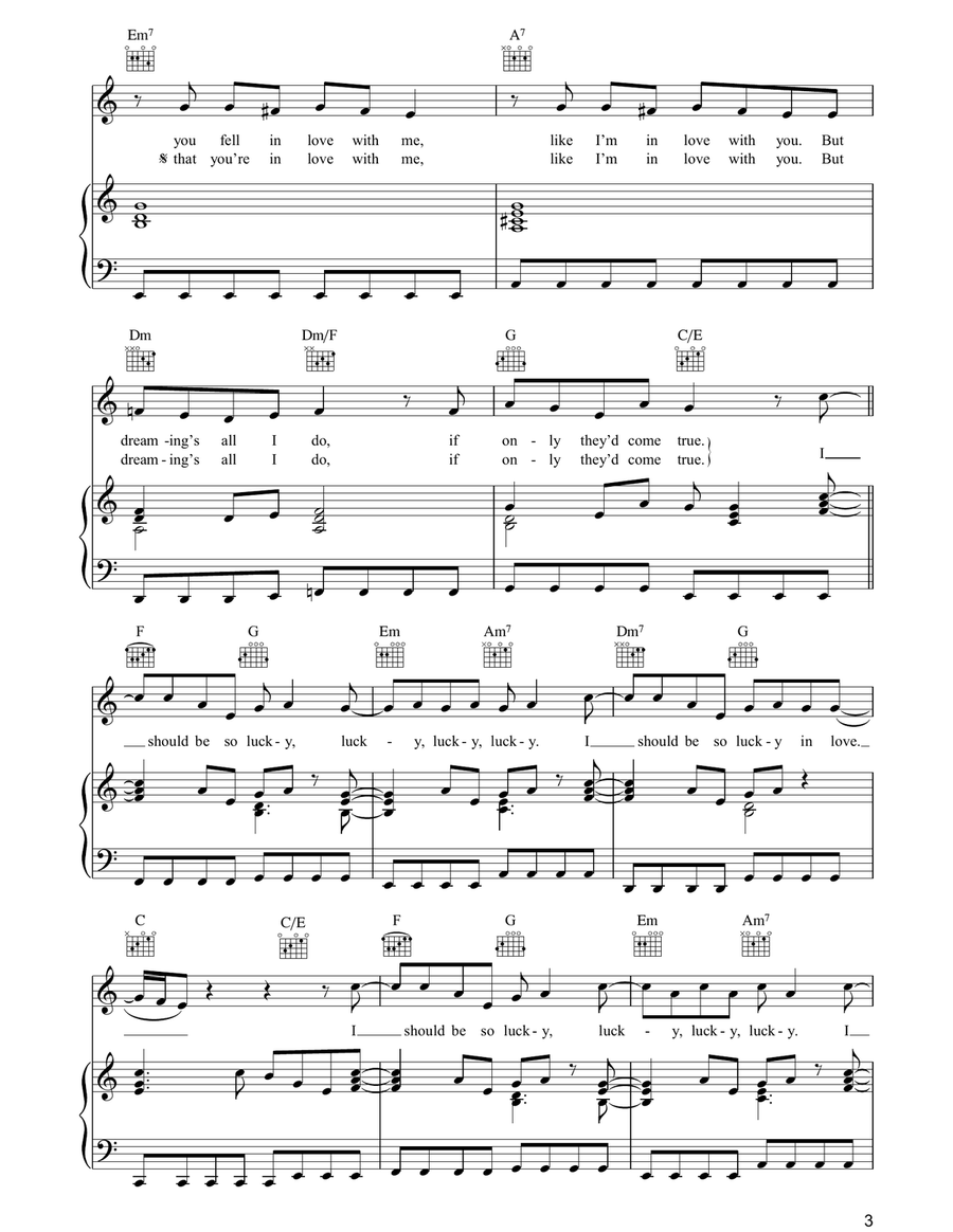 I Should Be So Lucky I Should Be So Lucky Piano, Vocal, Guitar scores gallery preview page 3