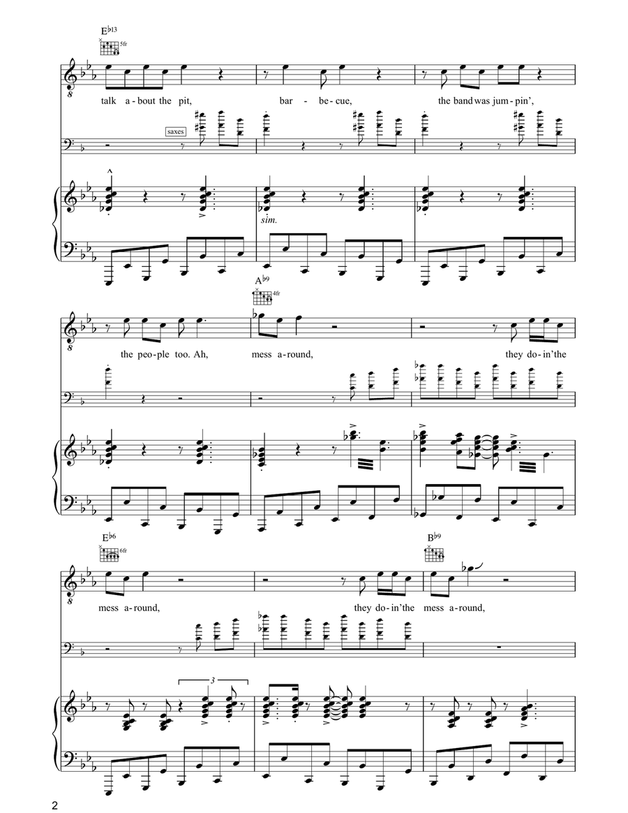 Mess Around Acoustic Guitar scores gallery preview page 2