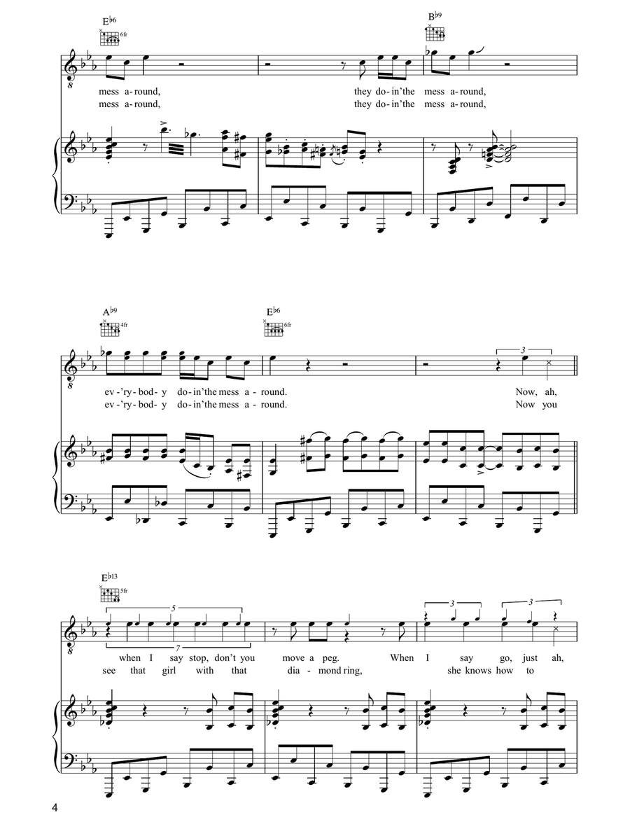 Mess Around Acoustic Guitar scores gallery preview page 4