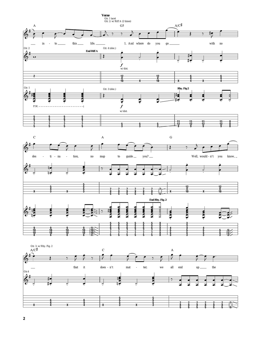 The Chronicles Of Life & Death Acoustic Guitar scores gallery preview page 2
