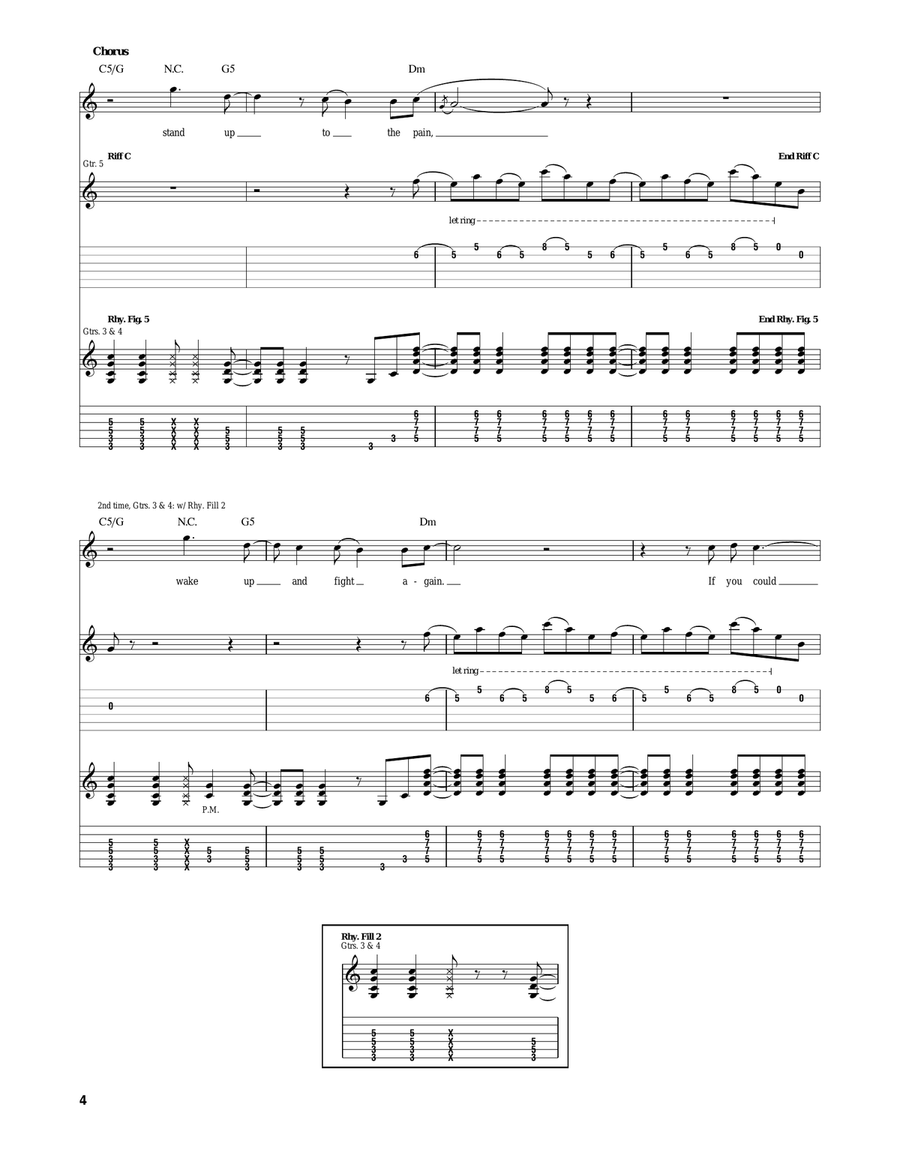 Secrets Secrets Acoustic Guitar scores gallery preview page 4