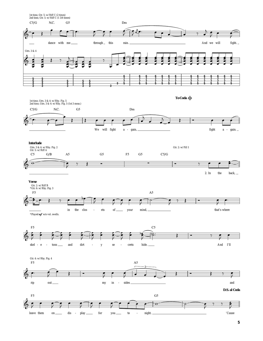 Secrets Secrets Acoustic Guitar scores gallery preview page 5