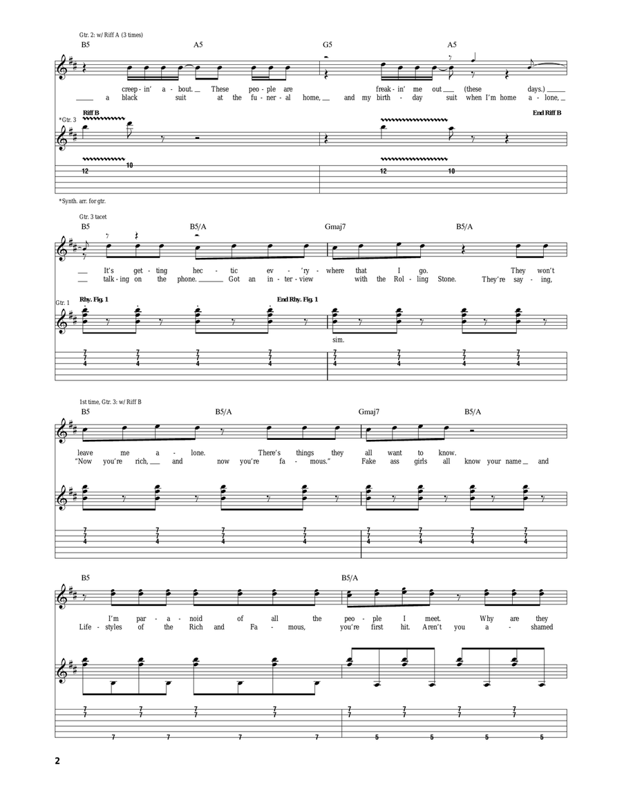 I Just Wanna Live I Just Wanna Live Acoustic Guitar scores gallery preview page 2