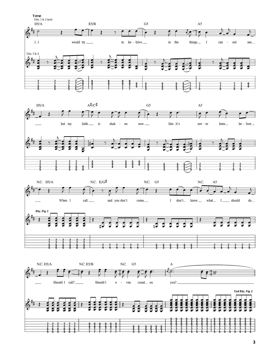 It Wasn't Enough It Wasn't Enough Acoustic Guitar scores gallery preview page 3