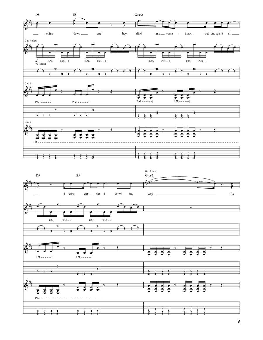 Mountain Mountain Acoustic Guitar scores gallery preview page 3