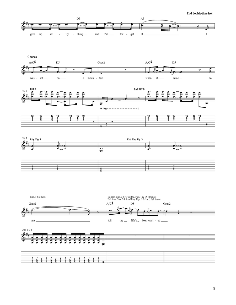 Mountain Mountain Acoustic Guitar scores gallery preview page 5
