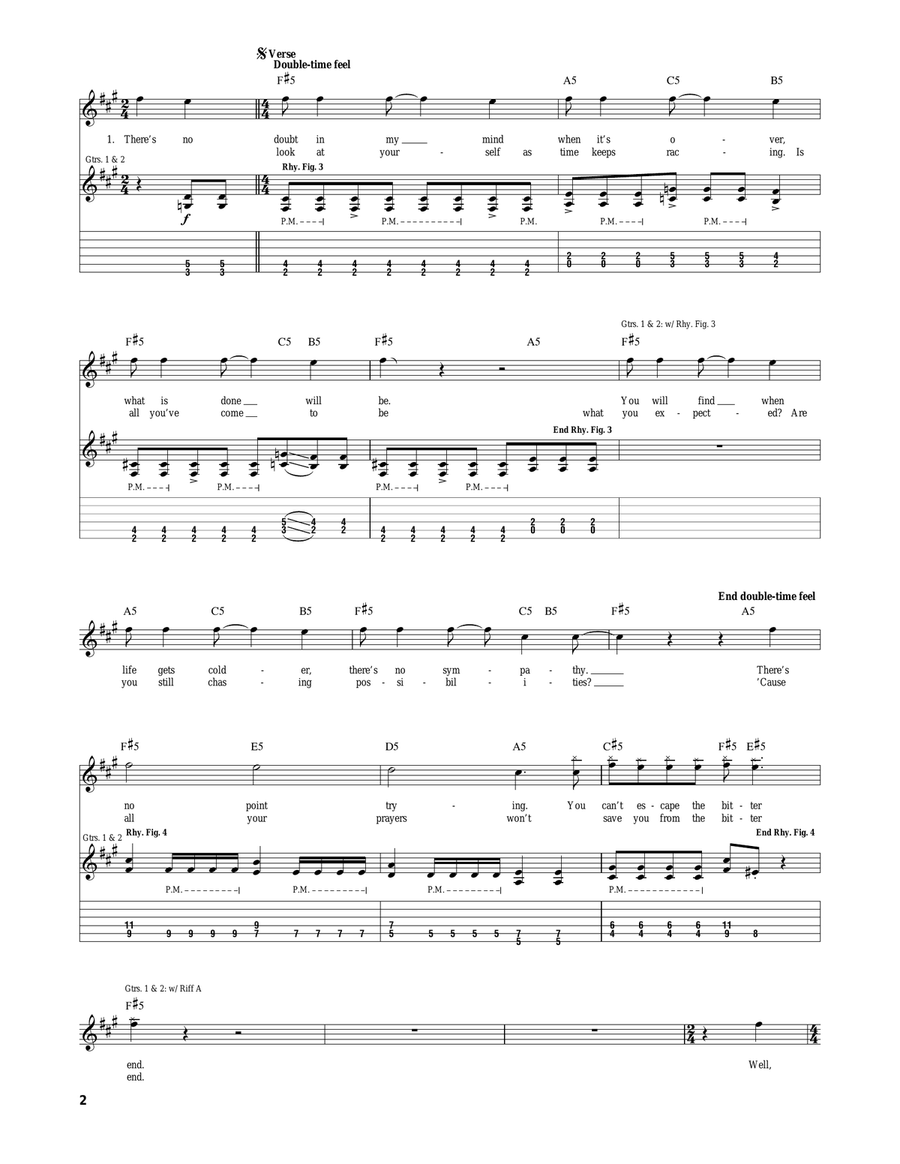The Bitter End The Bitter End Acoustic Guitar scores gallery preview page 2