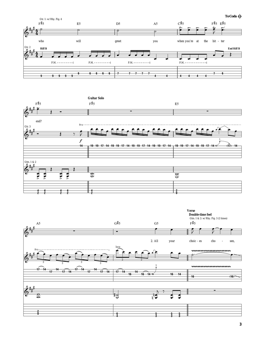 The Bitter End The Bitter End Acoustic Guitar scores gallery preview page 3