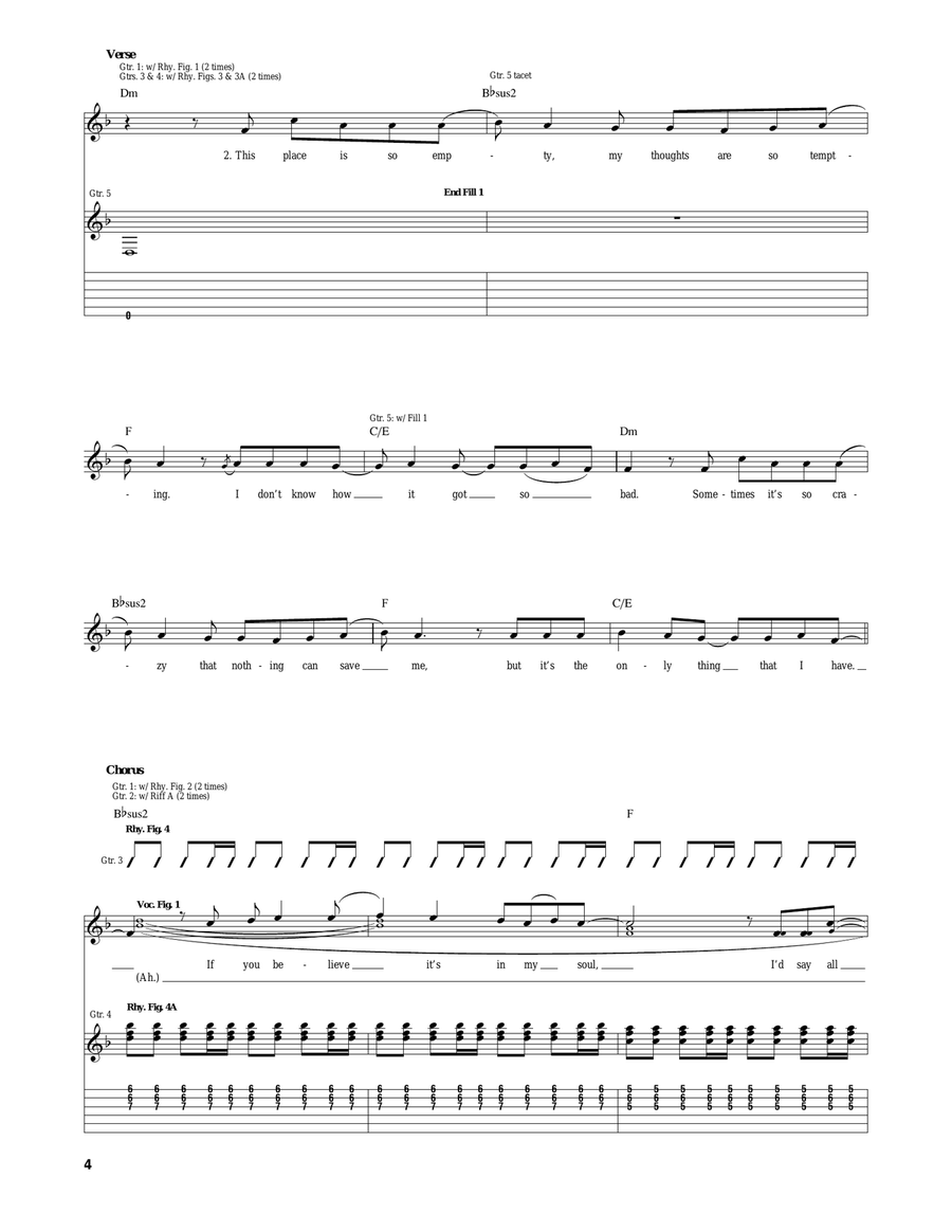Pieces Pieces Acoustic Guitar scores gallery preview page 4