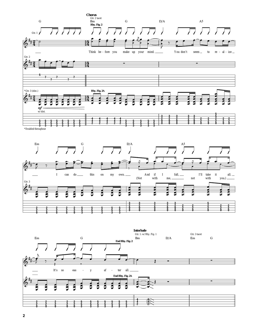 Some Say Some Say Acoustic Guitar scores gallery preview page 2