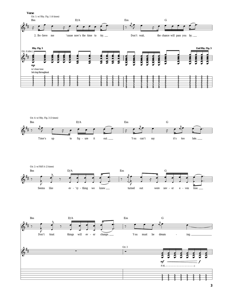Some Say Some Say Acoustic Guitar scores gallery preview page 3