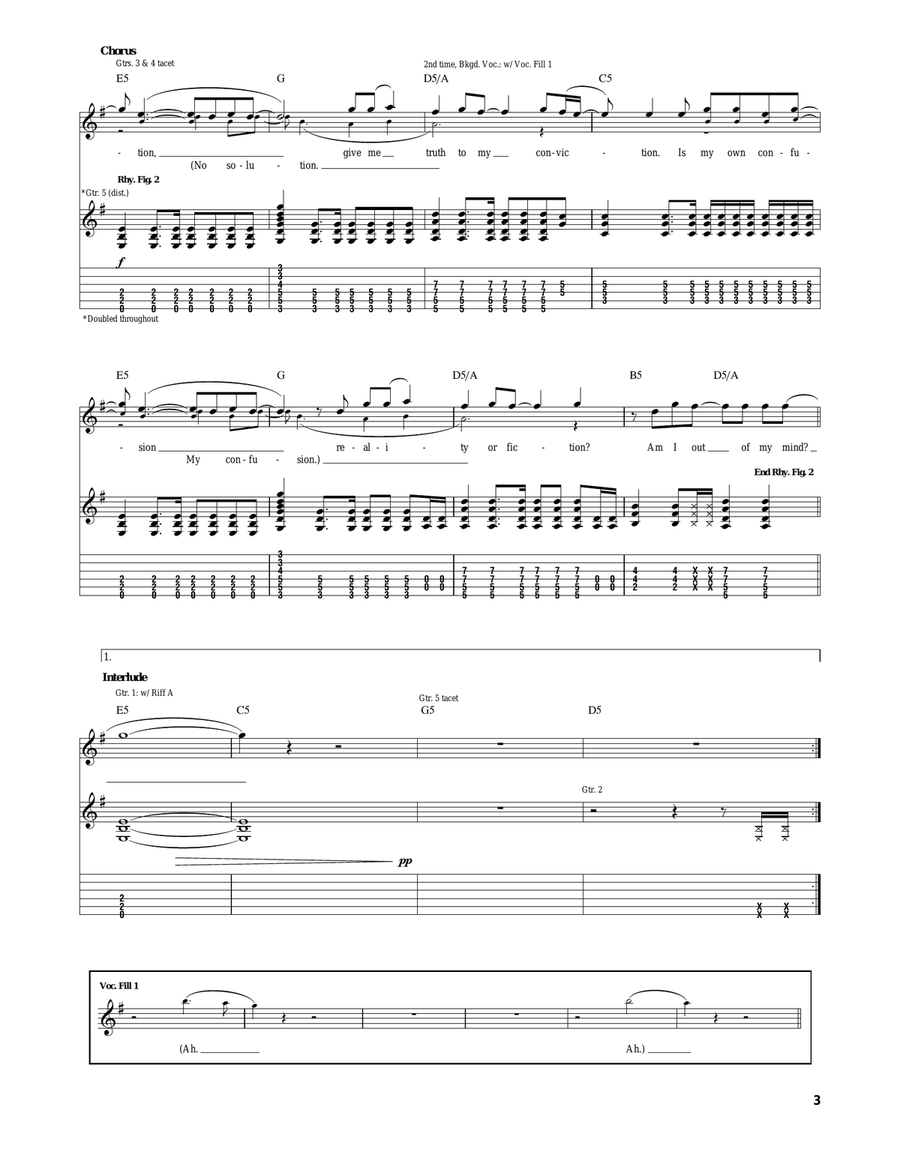 There's No Solution There's No Solution Acoustic Guitar scores gallery preview page 3