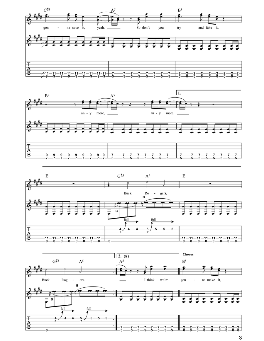 Buck Rogers Buck Rogers Acoustic Guitar scores gallery preview page 3