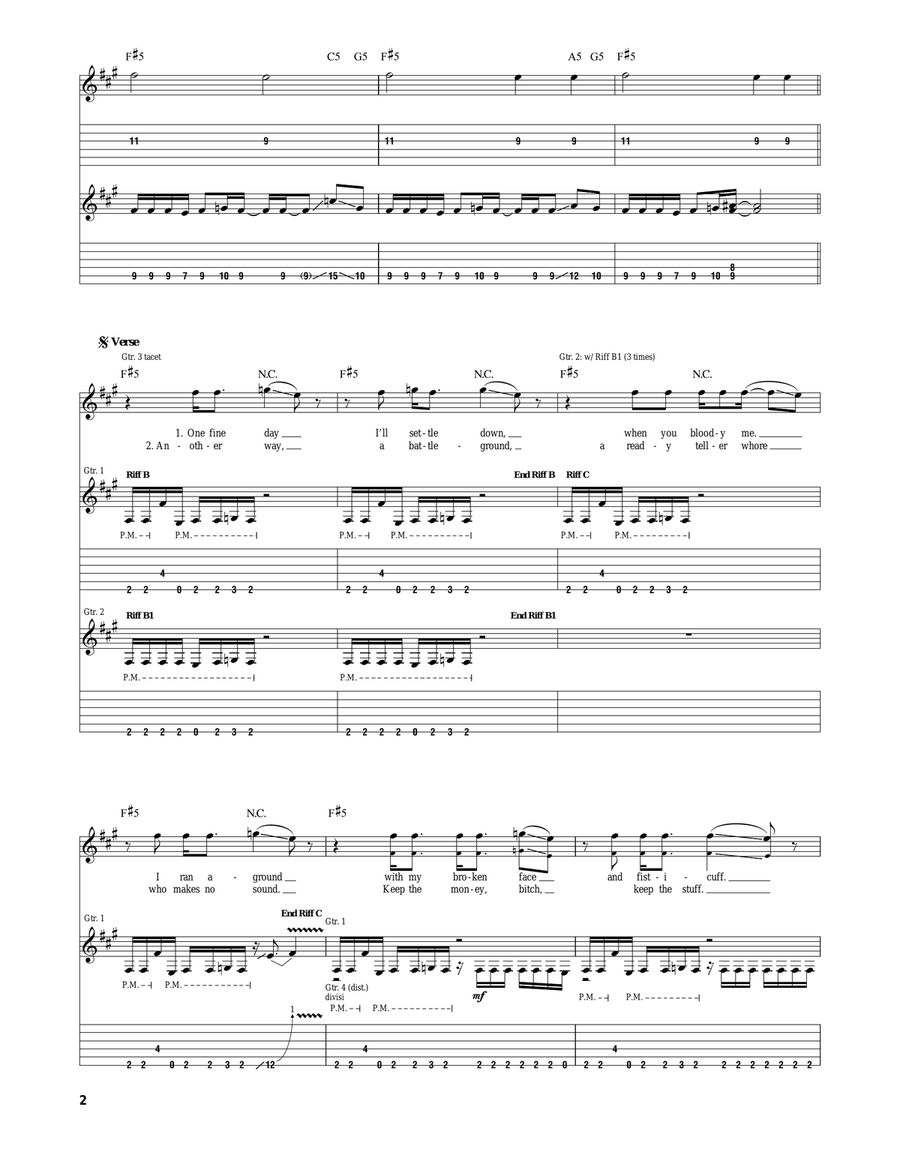Illegal I Song Illegal I Song Acoustic Guitar scores gallery preview page 2
