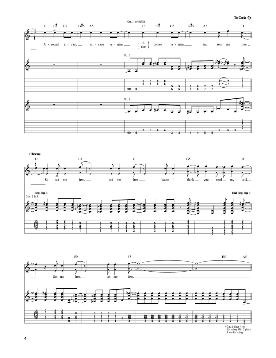 Set Me Free Set Me Free Acoustic Guitar scores gallery preview page 4