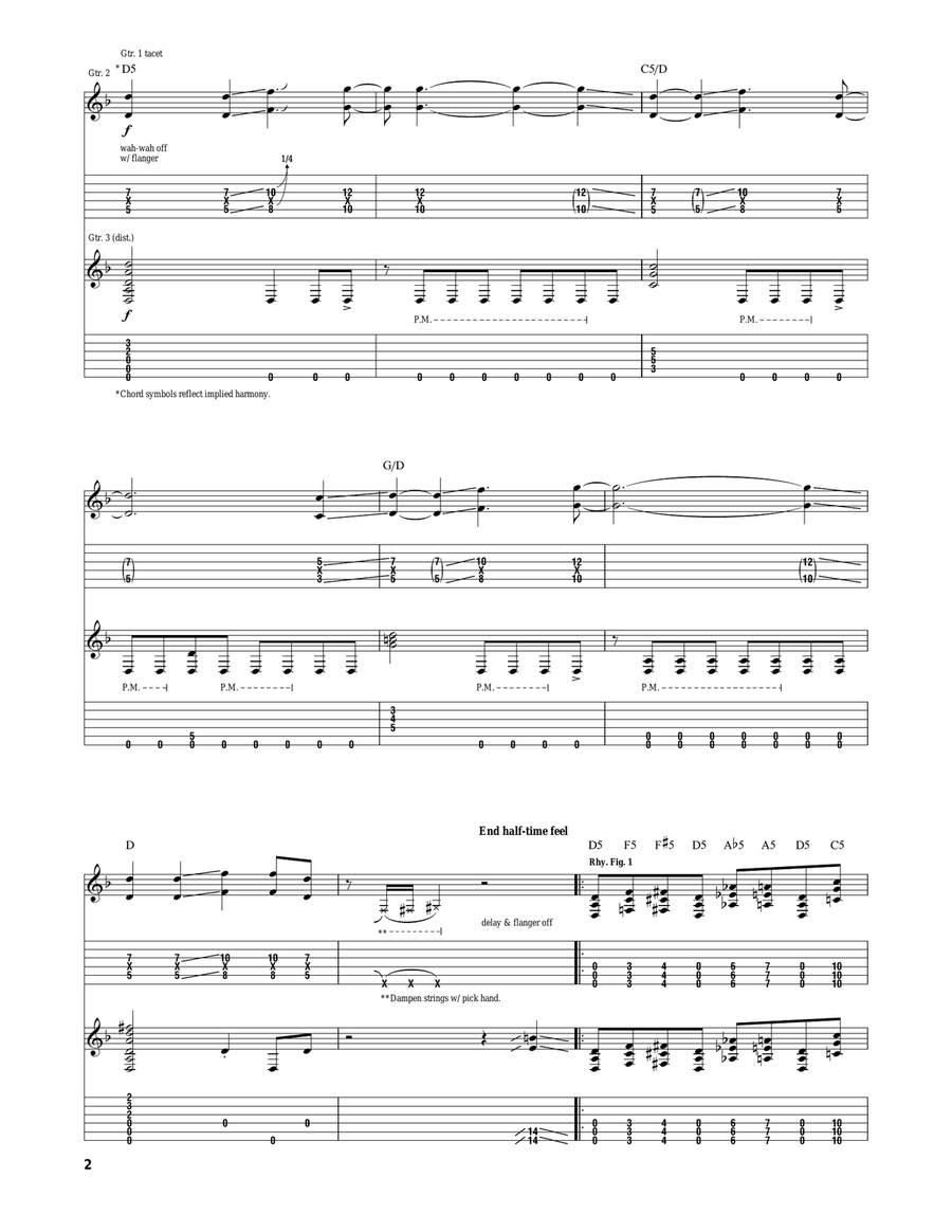Slither Slither Acoustic Guitar scores gallery preview page 2