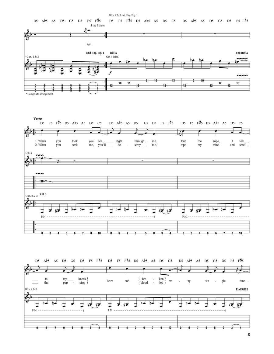 Slither Slither Acoustic Guitar scores gallery preview page 3